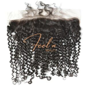 Closure Lace Frontale 13x4 Cheveux Vierges Frisés / Virgin Curly Wave Hair (Brésilien 10A) feelnbeauty.com