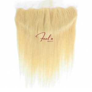 Closure lace frontal lisse13x4 blonde col 613 cheveux naturels 100% feelnbeauty.com