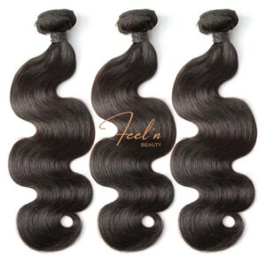 Tissage Cheveux Vierges Ondulés / Virgin Body Wave Hair Weft (Brésilien 10A)