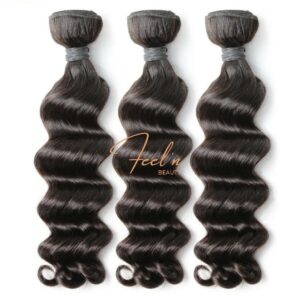 Tissage Cheveux Vierges Boucles Naturelles / Virgin Natural Wave Weft (Brésilien 10A)