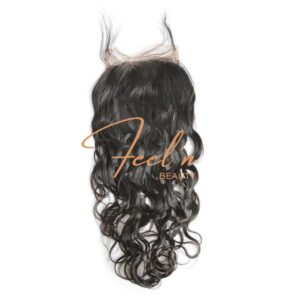 Closure 4x4 Cheveux Vierges Effet mouillé / Virgin Water Wave Hair (Brésilien 10A) feelnbeauty.com