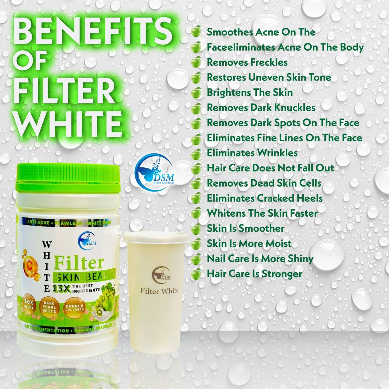 DSM – Filter Skin Beauty White – Poudre Alimentaire Anti Pigmentation DSM – Filter Skin Beauty White – Poudre Alimentaire Anti Pigmentation
