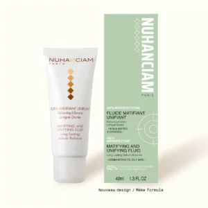 Fluide Matifiant Unifiant Nuhanciam 40 ml pour peaux mixtes à grasses sujettes aux imperfections
