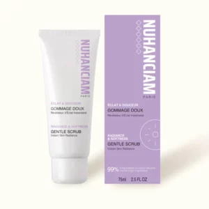 Gommage Doux Éclat & Douceur Nuhanciam 75 ml pour exfolier le visage et raviver l'éclat du teint.