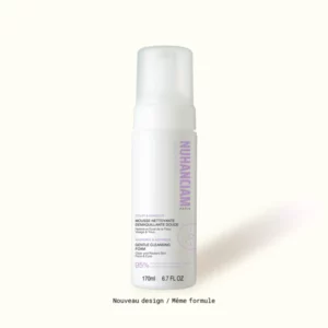 Mousse Nettoyante Démaquillante Douce Nuhanciam 170 ml sans savon pour nettoyer et démaquiller le visage.