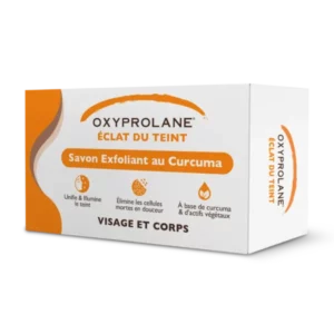 Oxyprolane® éclat du teint – Savon Exfoliant au curcuma  220 gr