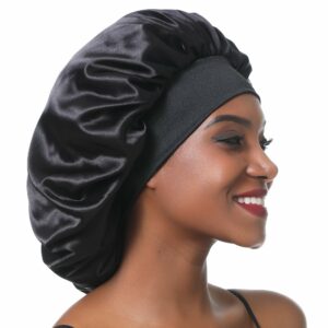 DREAM - Bonnet Satin noir - 2 tailles
