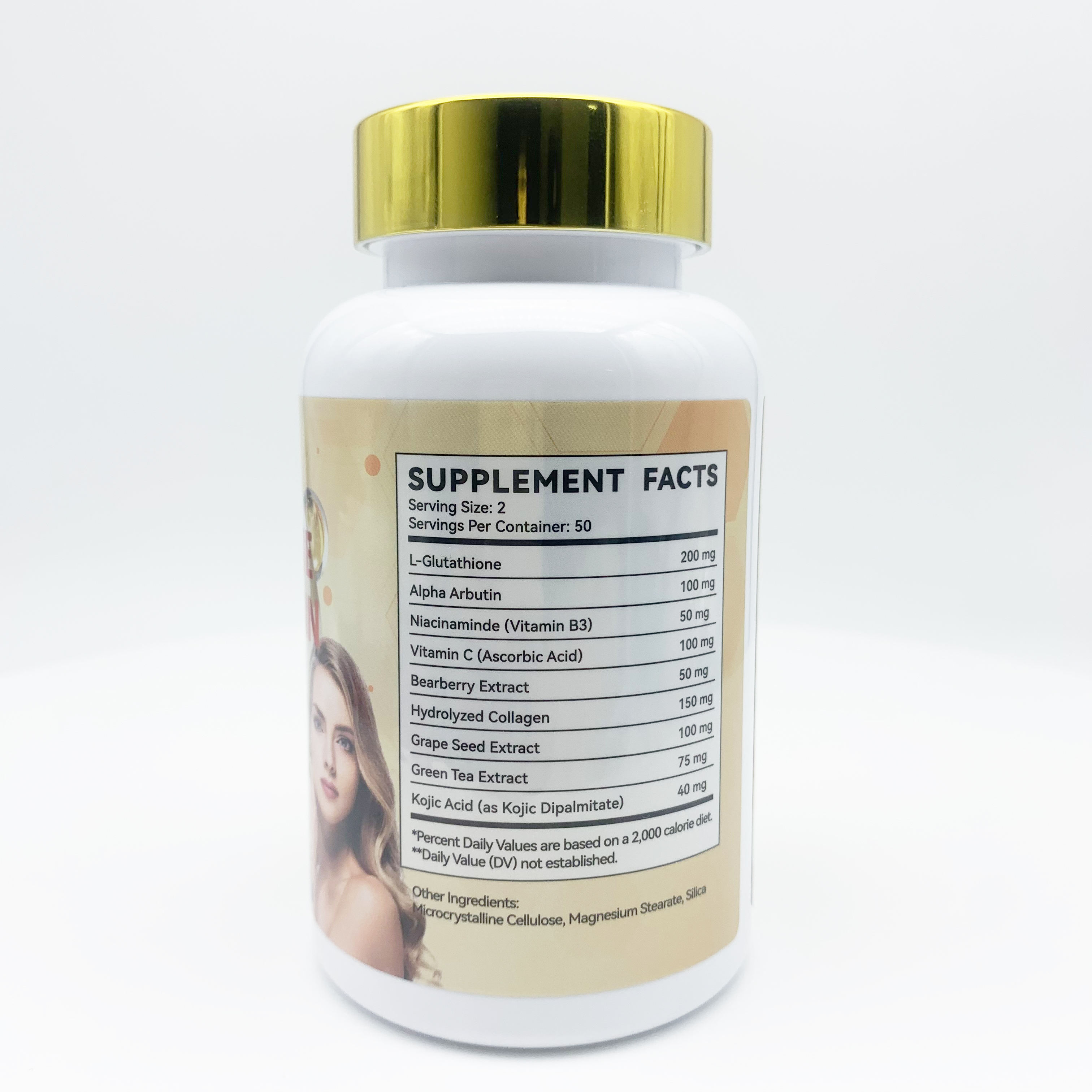 Composition Duozi L-Glutathione Alpha Arbutin Whitening avec glutathion, alpha arbutine, collagène et vitamine C