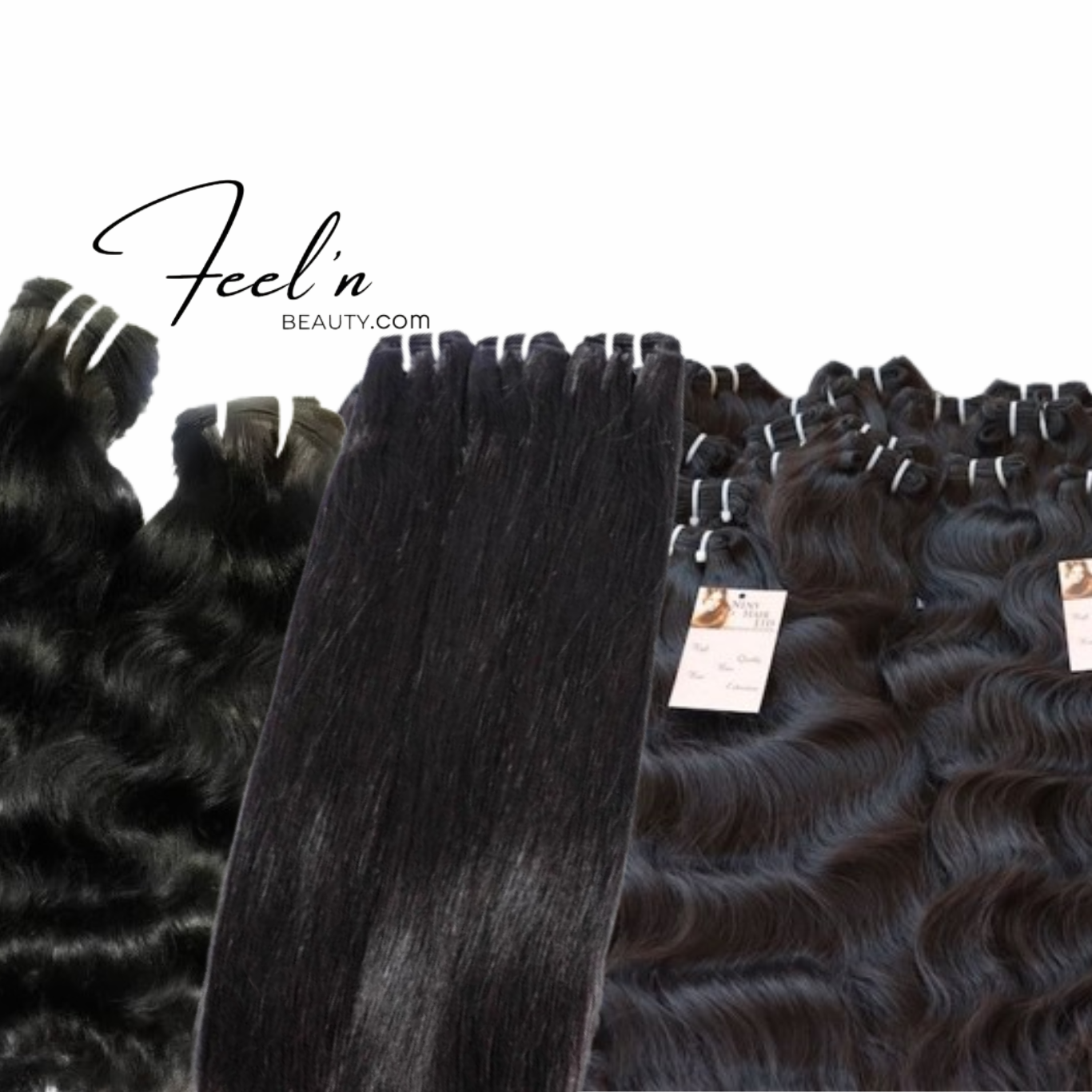 Promotion Lots Tissages RAW Hair X 3 - Bouncy - Wavy - Straight - Longueurs au choix Promotion Lots Tissages RAW Hair X 3 - Bouncy - Wavy - Straight - Longueurs au choix