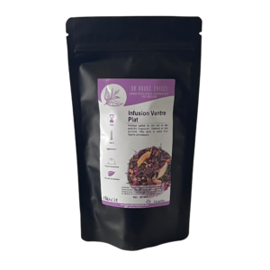 Infusion Ventre Plat OR ROUGE ÉPICES au thé vert, queue de cerise et fruits – 25 infusettes