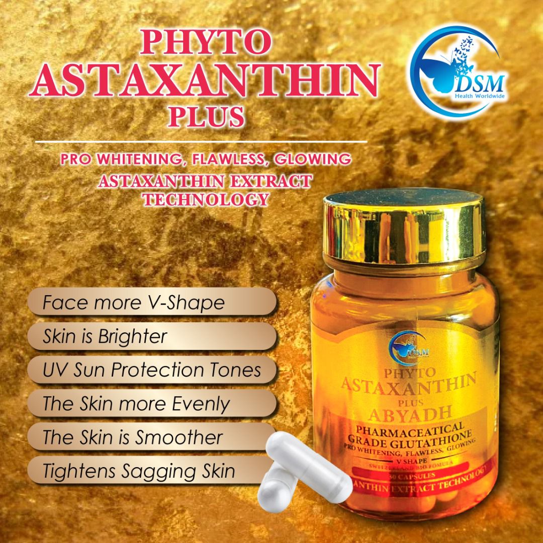 Phyto Astaxanthin Plus Abyadh DSM – Éclat du teint Phyto Astaxanthin Plus Abyadh DSM pour l’éclat et l’uniformité du teint