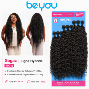 Be You Hair Sagaz Ligne Hybride 400 g 90 cm tissage et crochet