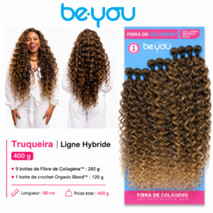 Be You Hair Truqueira Ligne Hybride 400 g 80 cm tissage et crochet