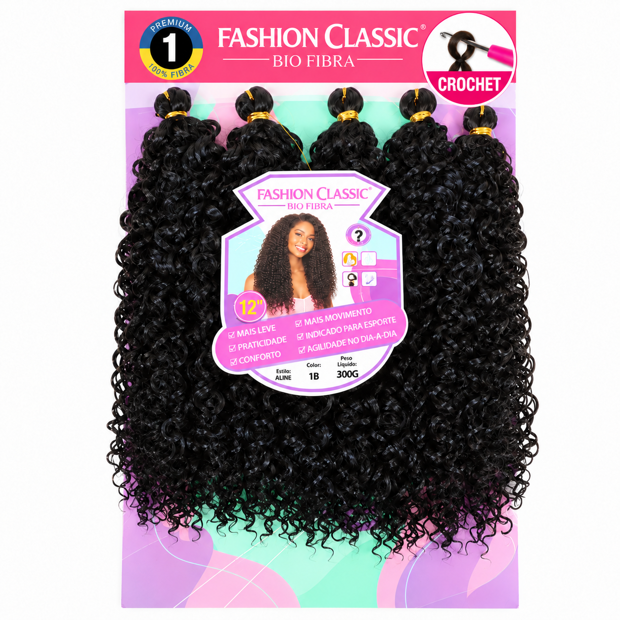 Fashion Classic – Biofibre Protéiné Végétale Premium – Aline – 300 gr – 30 cm
